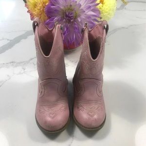 Pink cowgirl boots